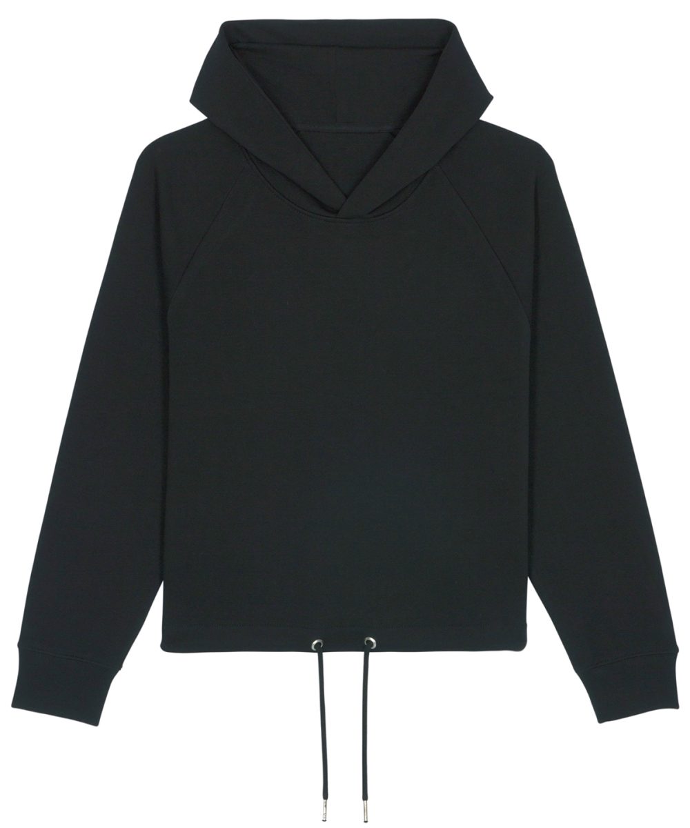 Black Women's Stella Bower cropped hoodie  (STSW132)