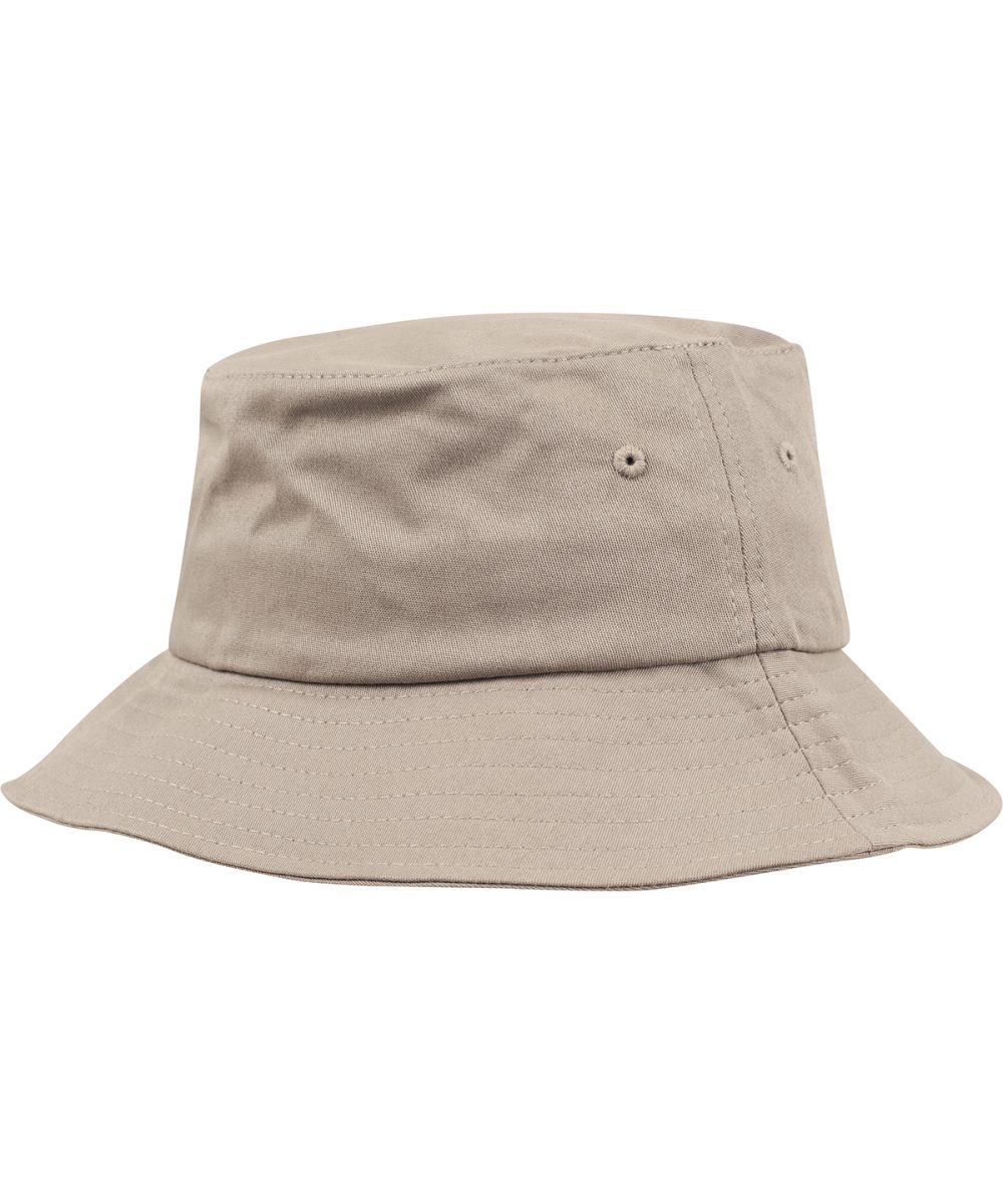 Khaki Flexfit cotton twill bucket hat (5003)