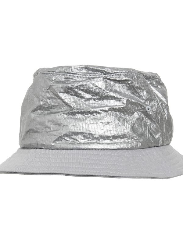 Silver Crinkled paper bucket hat (5003CP)