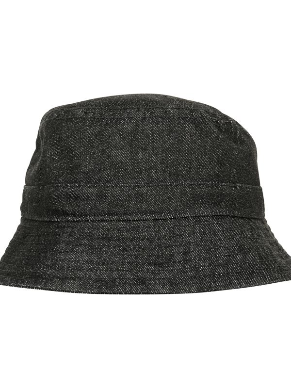 Black/Grey Denim bucket hat (5003DB)