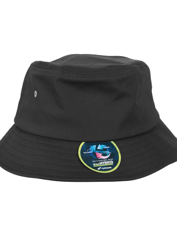 Black Nylon bucket hat (5003N)