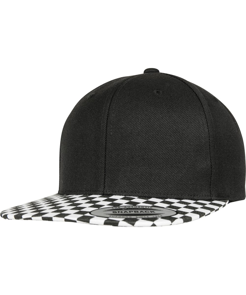 Black/White Checkerboard snapback (6089CB)