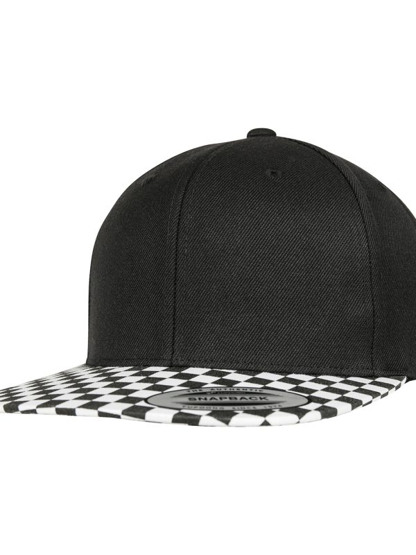 Black/White Checkerboard snapback (6089CB)