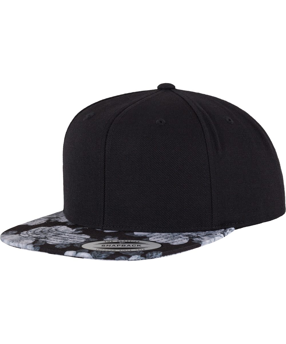 Black/Grey Roses snapback (6089R)