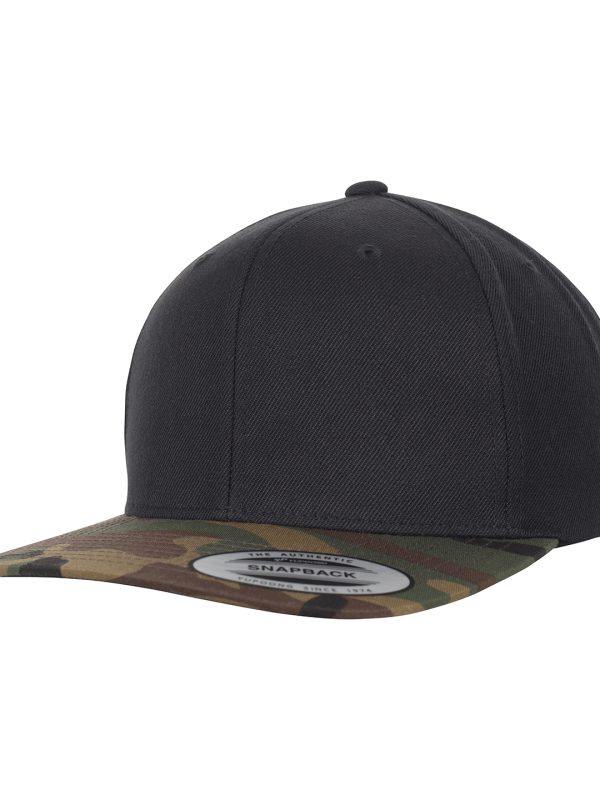 Black/Green Camo Classic snapback 2-tone camo (6089TC)