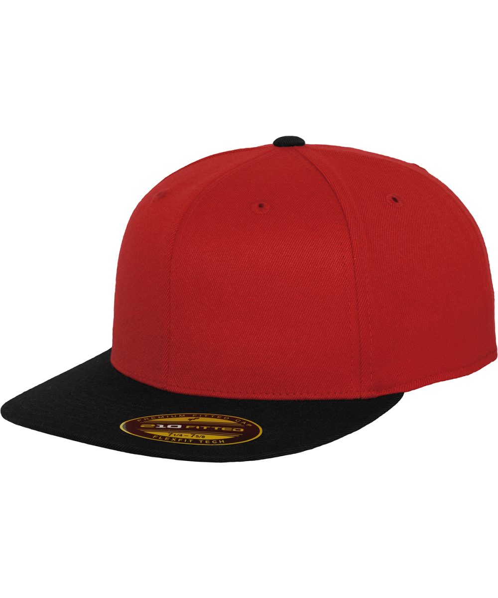 Red/Black Premium 210 fitted 2-tone (6210T)