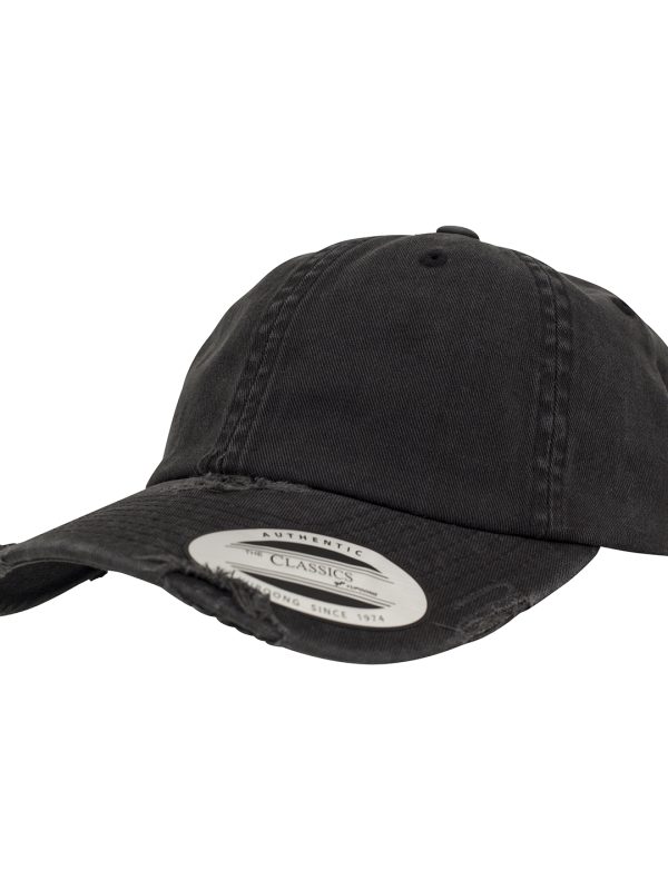 Black Low-profile destroyed cap (6245DC)