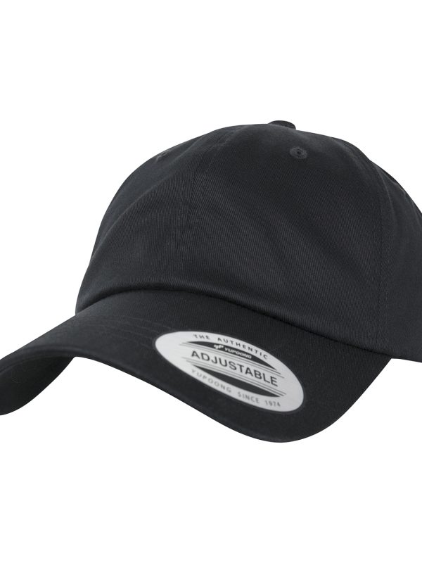 Black Low-profile organic cotton cap (6245OC)