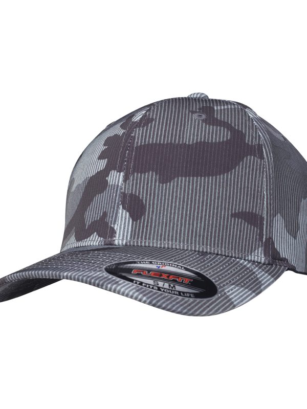 Dark Camo Flexfit camo stripe cap (6277CS)