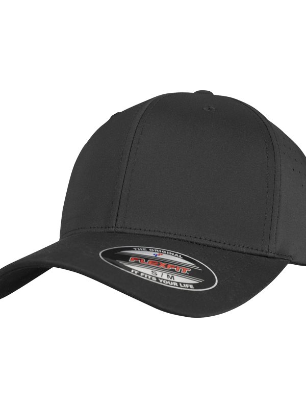 Black Flexfit perforated cap (6277P)