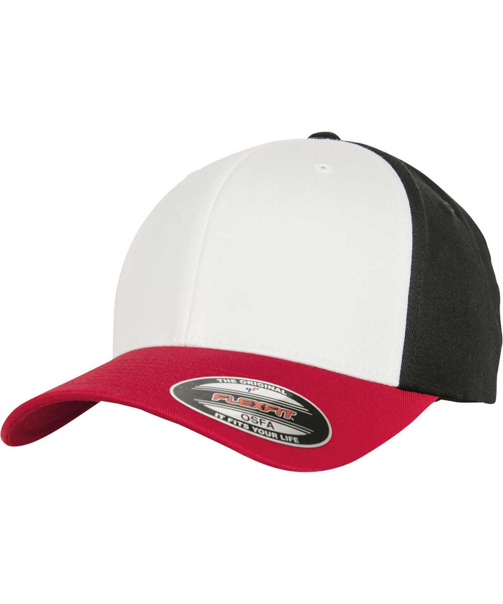 Red/White/Black 3-tone Flexfit (6277TT)