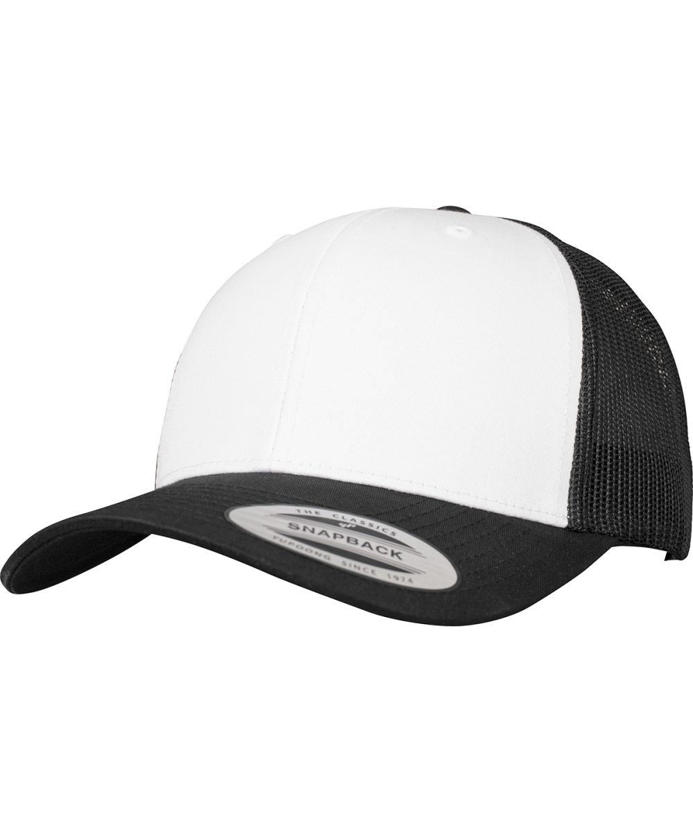 Black/White/Black Retro trucker coloured front (6606CF)