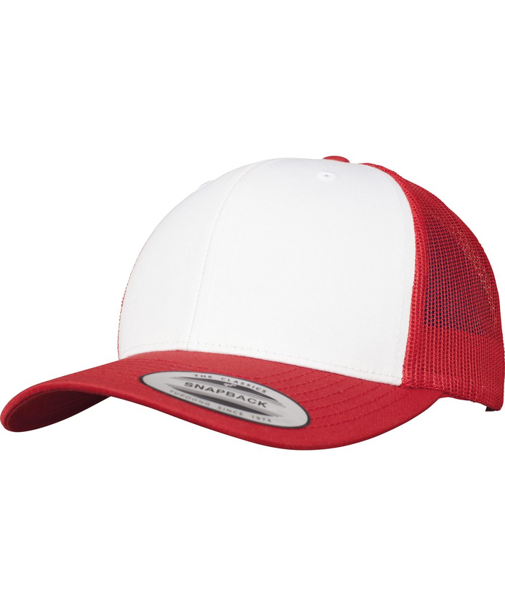 Red/White/Red Retro trucker coloured front (6606CF)