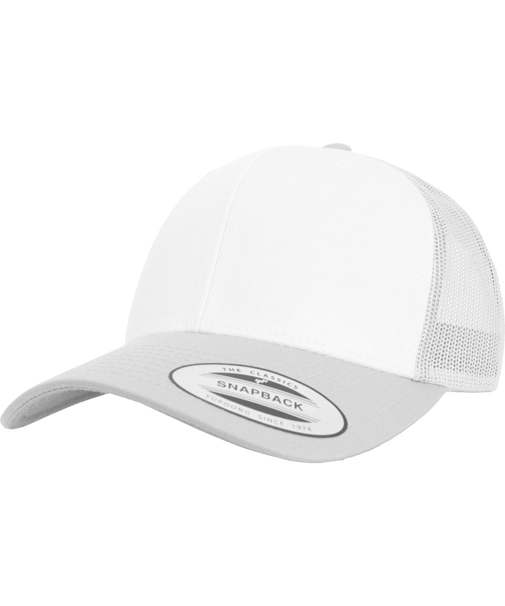 Silver/White/Silver Retro trucker coloured front (6606CF)