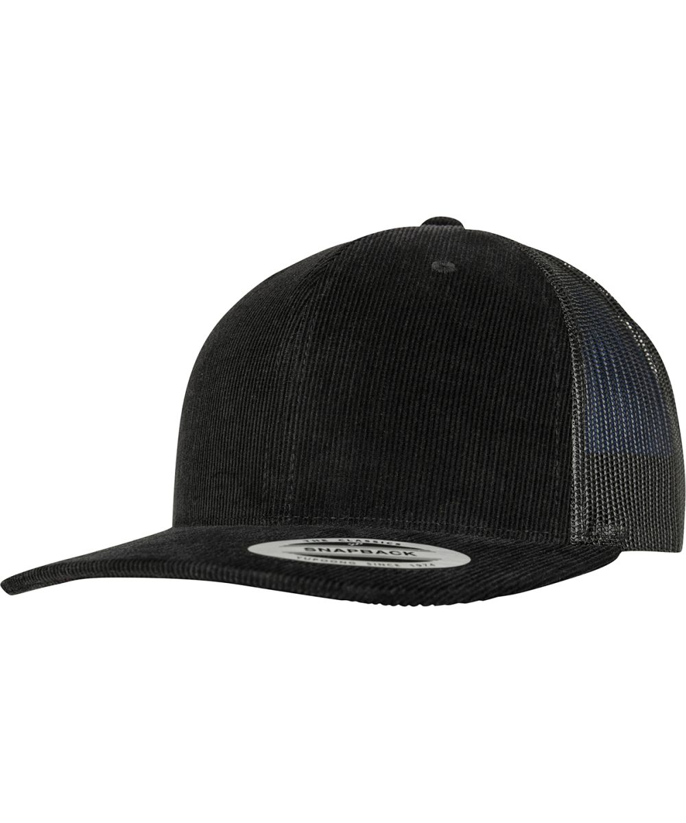 Black Corduroy retro trucker (6606CT)