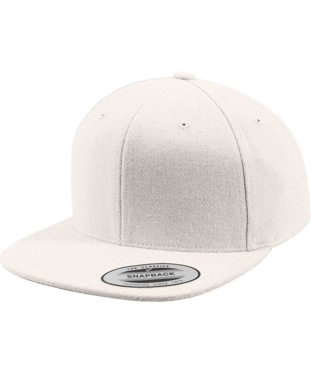 White Melton wool snapback (6689M)