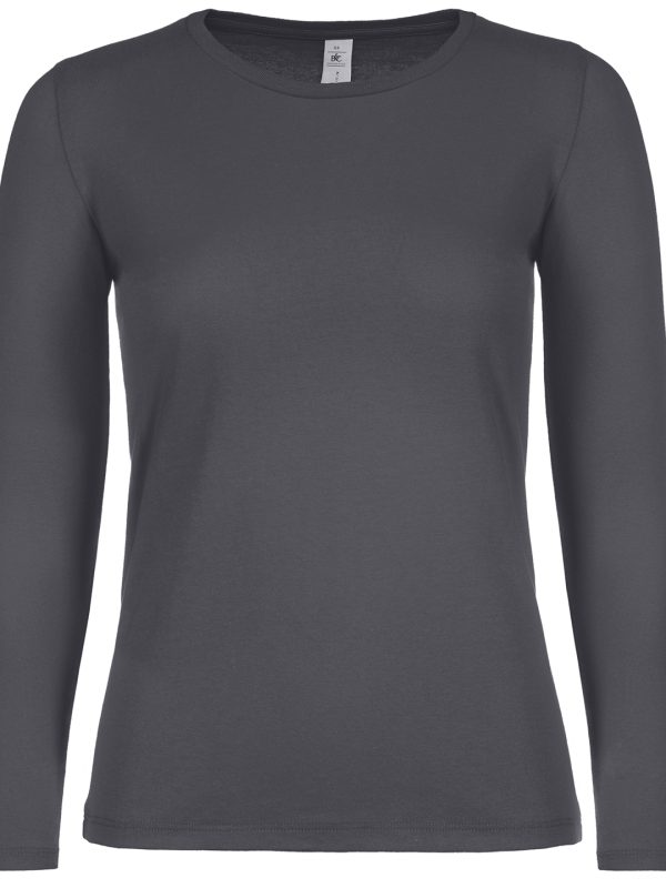 Dark Grey B&C #E150 long sleeve /women