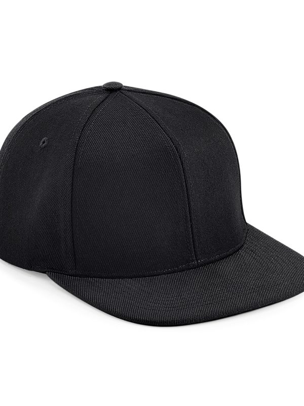 Black/Black Original flat peak 6-panel snapback