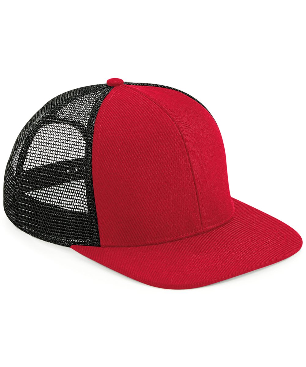 Classic Red/Black Original flat peak 6-panel trucker