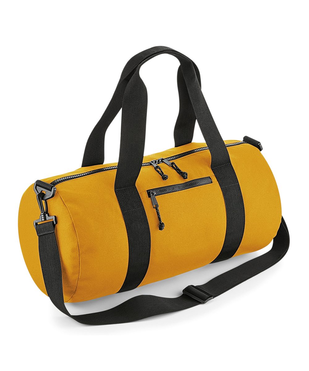 Mustard Recycled barrel bag