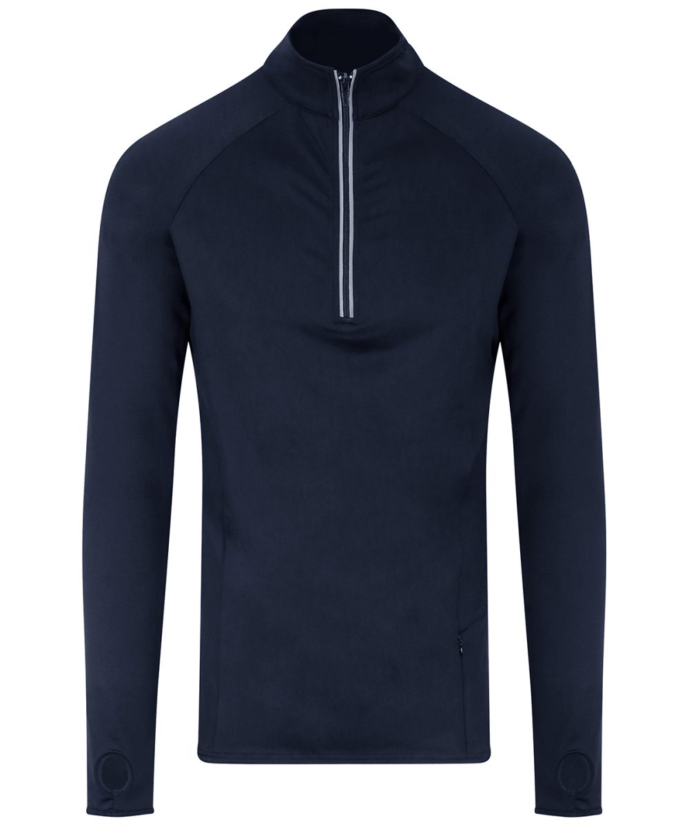 French Navy Cool Flex long half-zip top