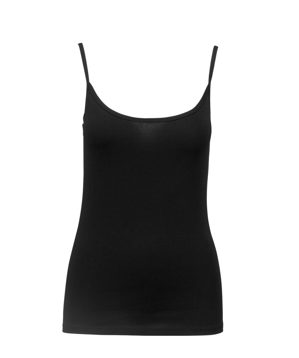 Black Ladies' strappy tank top