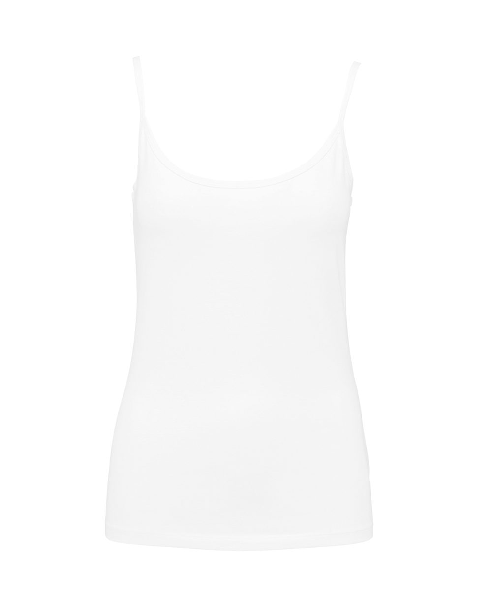 White Ladies' strappy tank top