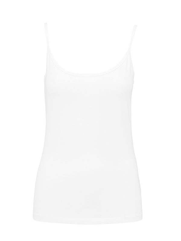 White Ladies' strappy tank top