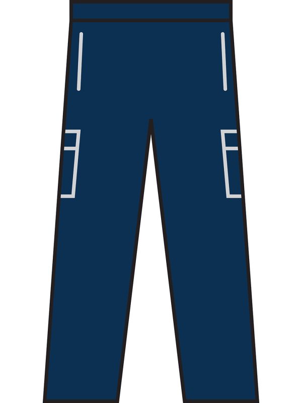 Navy Men's lightweight multipocket trousers