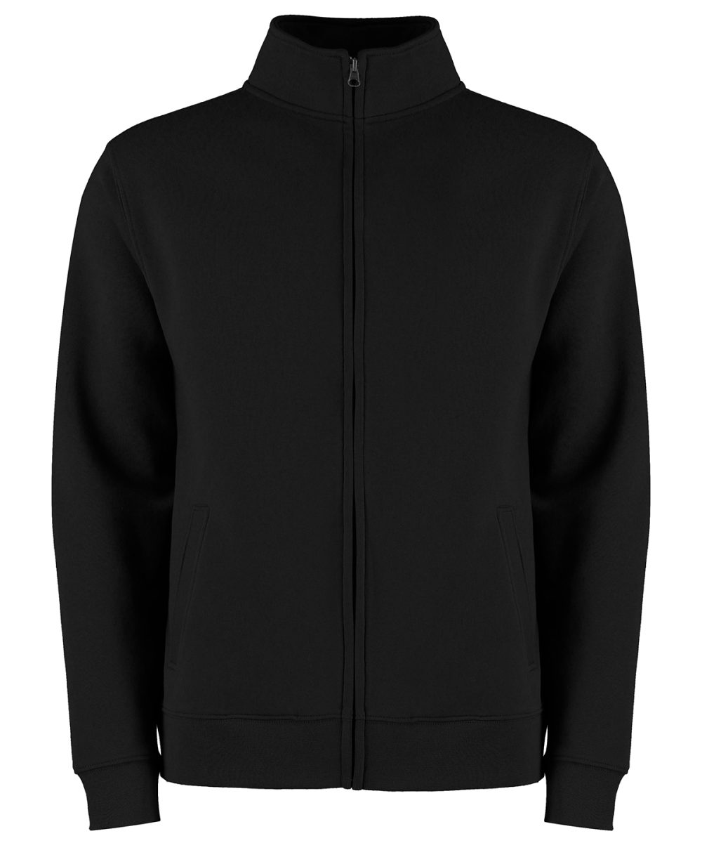 Black Regular fit zipped sweatshirt