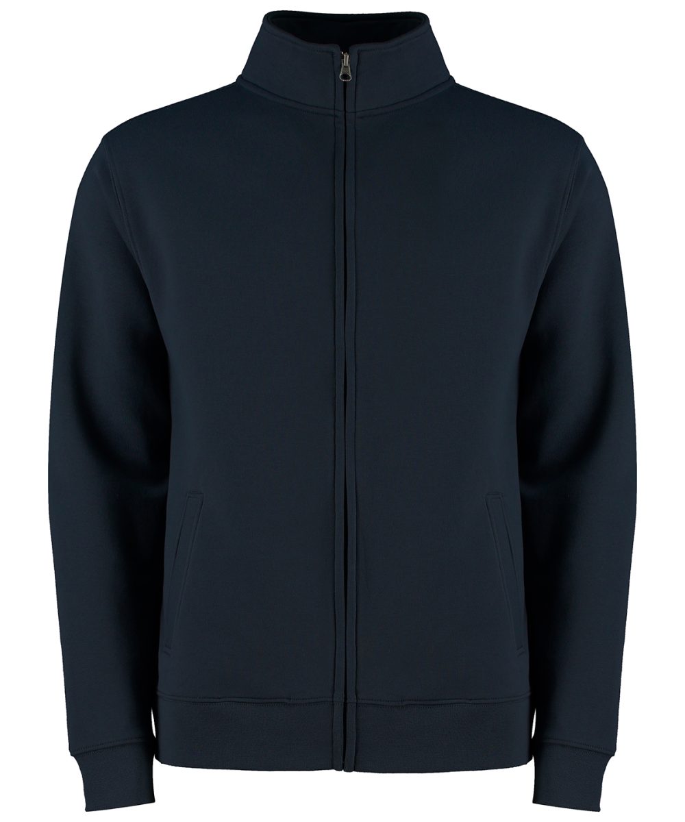 Navy Regular fit zipped sweatshirt