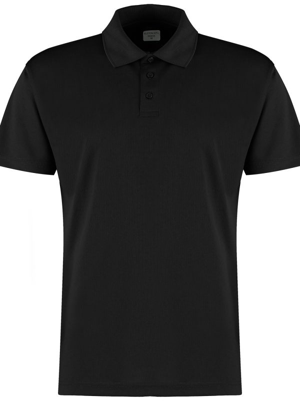 Black Regular fit Cooltex® plus micro mesh polo