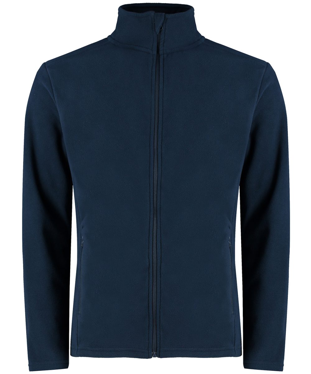 Navy Regular fit corporate microfleece