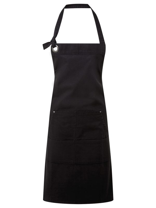 Black Calibre heavy cotton canvas pocket apron