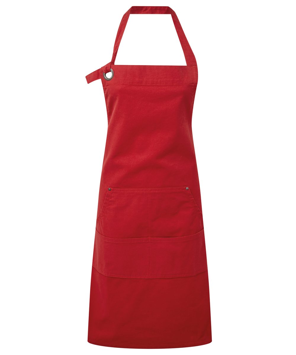 Red Calibre heavy cotton canvas pocket apron