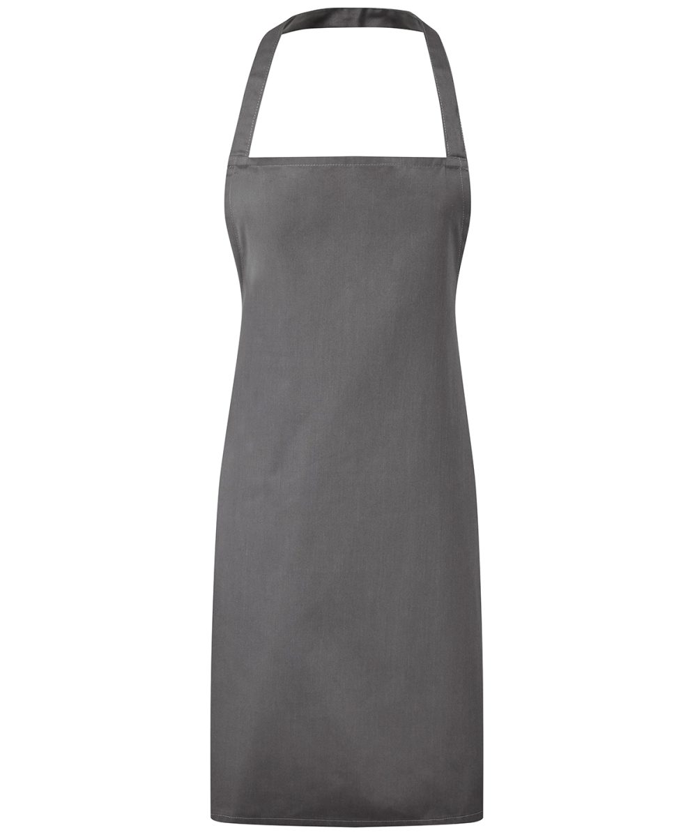 Dark Grey Essential bib apron