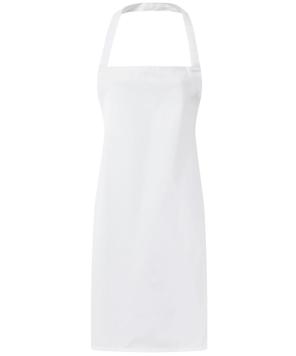 White Essential bib apron