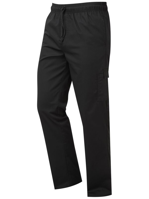 Black Chef's essential cargo pocket trousers