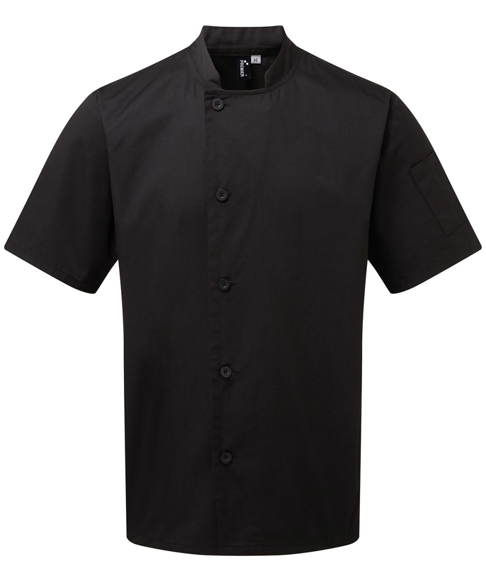 Black Chef's essential short sleeve jacket