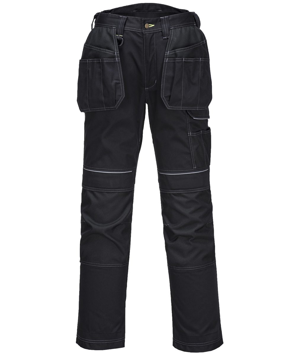 Black PW3 Holster work trousers (T602) regular fit