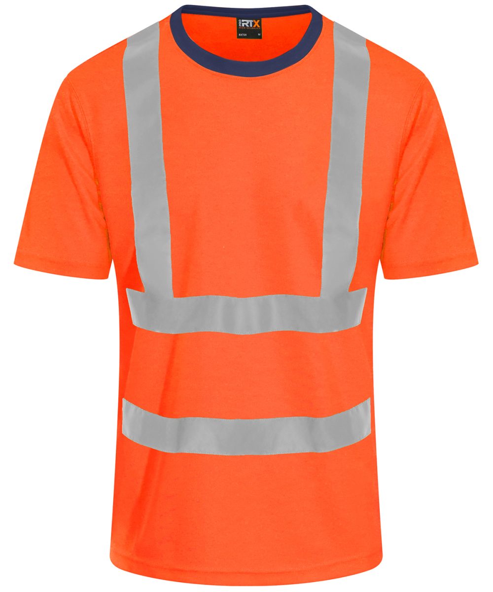 HV Orange/Navy High visibility t-shirt