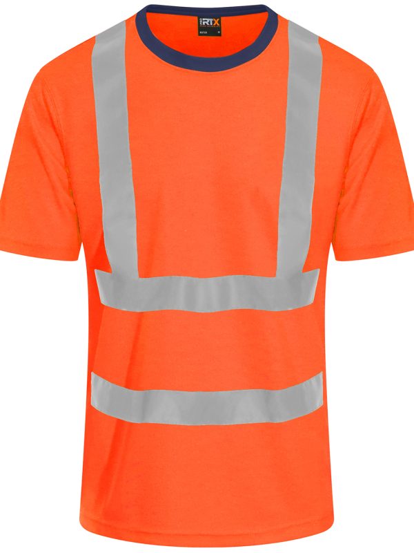 HV Orange/Navy High visibility t-shirt