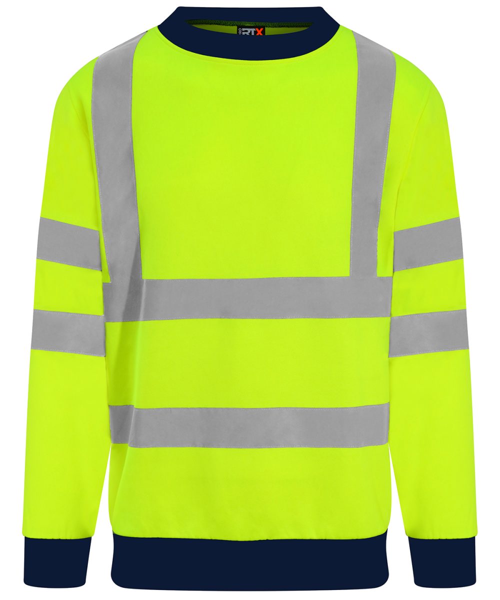 HV Yellow/Navy High visibility sweatshirt