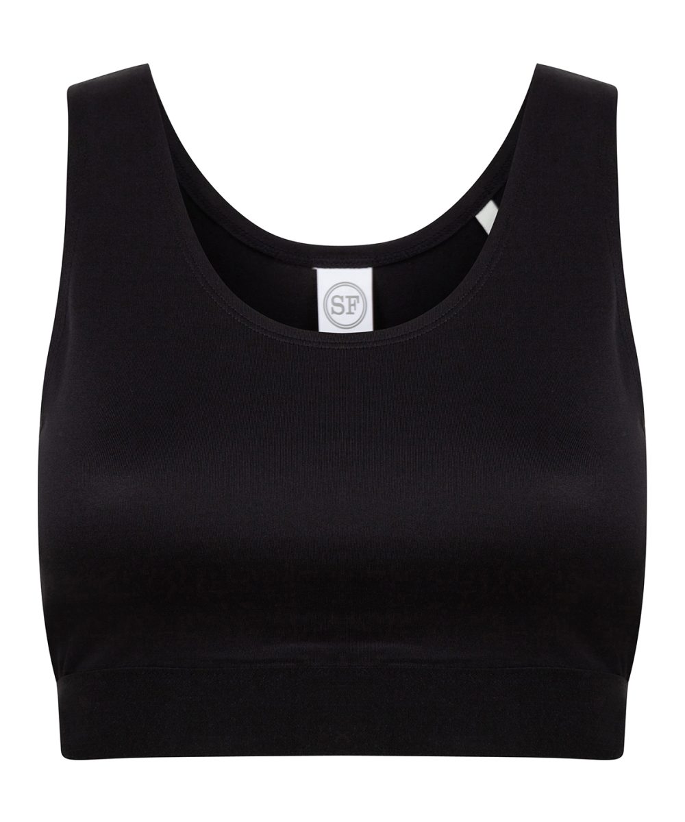 Black/Black Kids fashion crop top