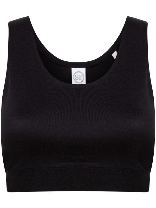 Black/Black Kids fashion crop top