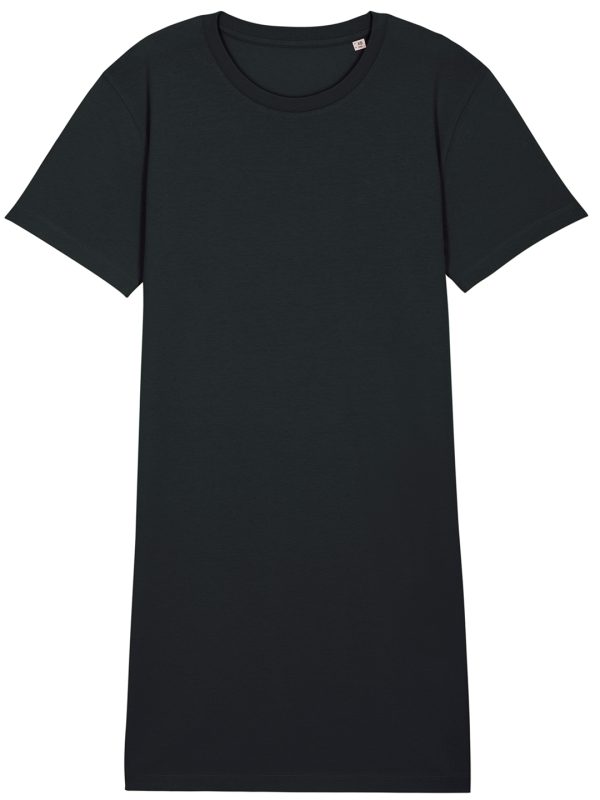 Black Women's Stella Spinner t-shirt dress (STDW144)