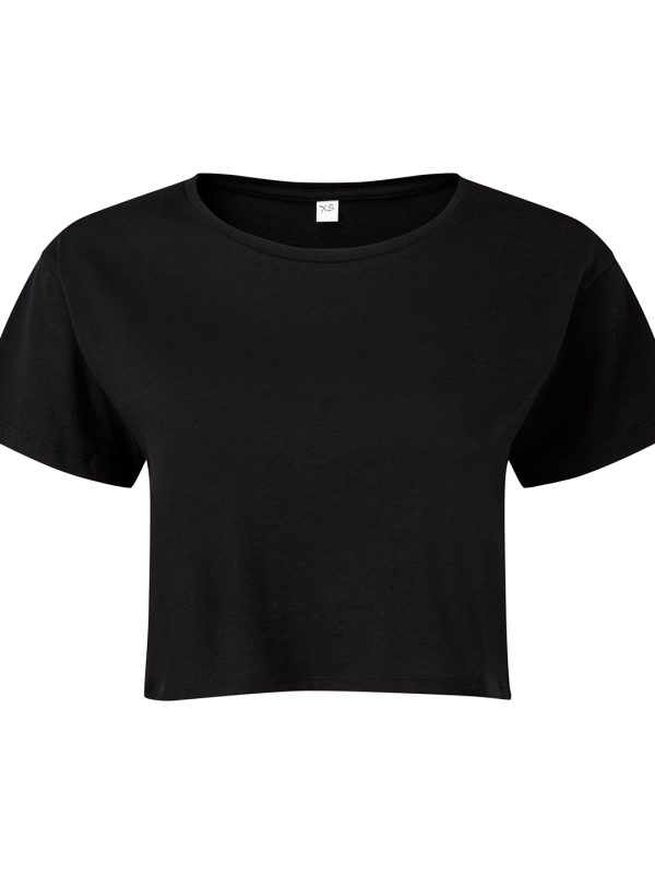 Black Women's TriDri® crop top