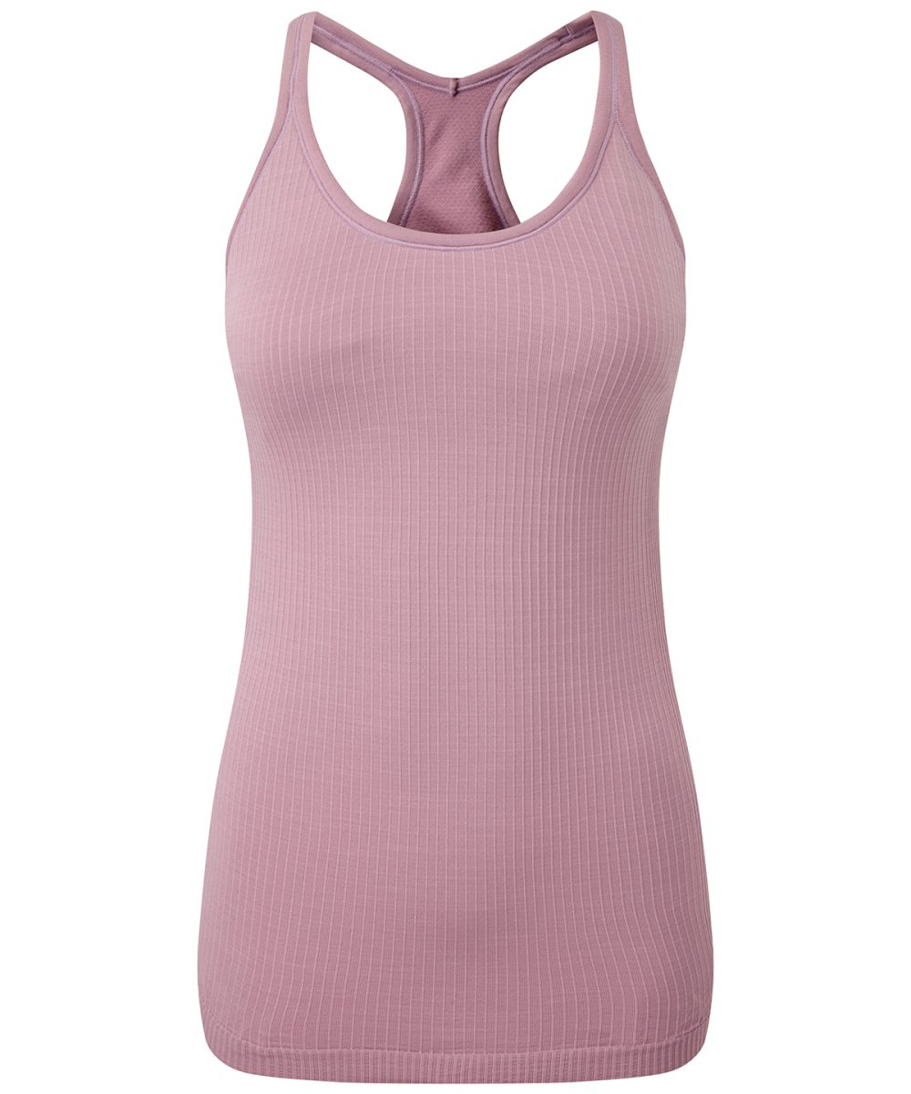 Mauve Women's TriDri® seamless '3D fit' multi-sport sculpt vest with secret support