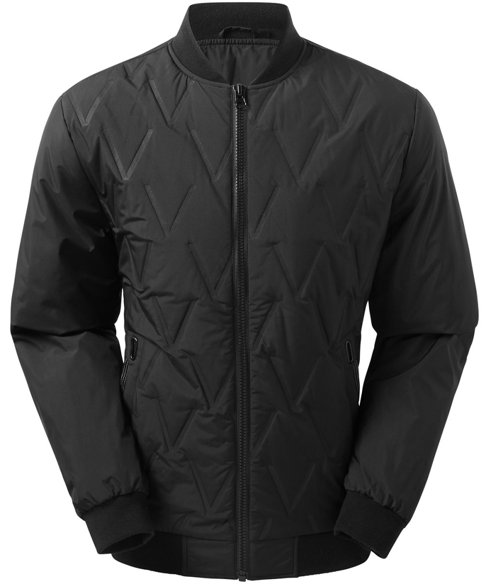 Black Vector moulded bomber jacket