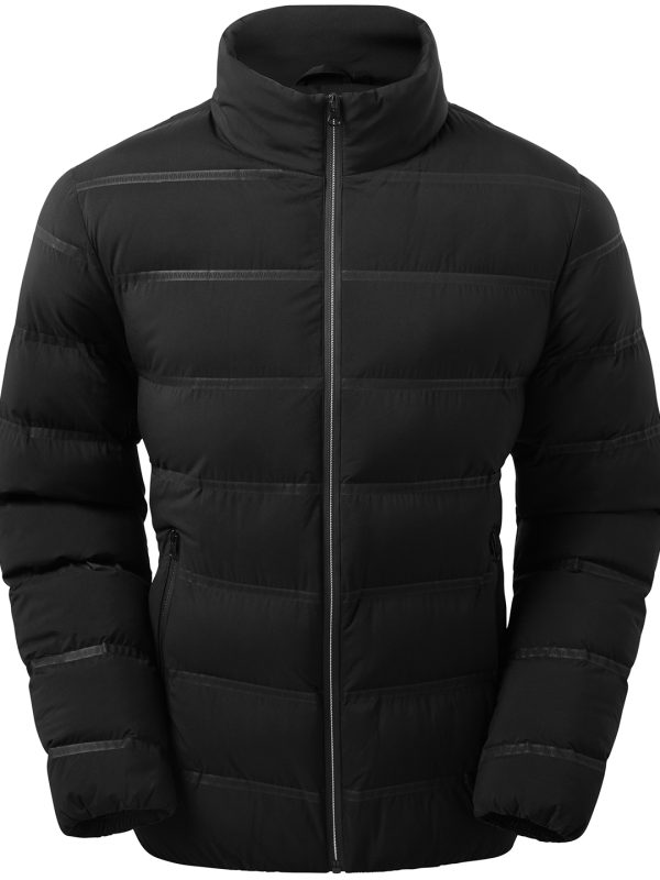 Black Welded padded jacket